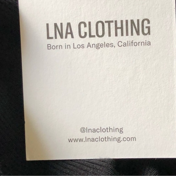 LNA Slade Heavy Rib One Shoulder Bodysuit Black Size 2X - Picture 5 of 9